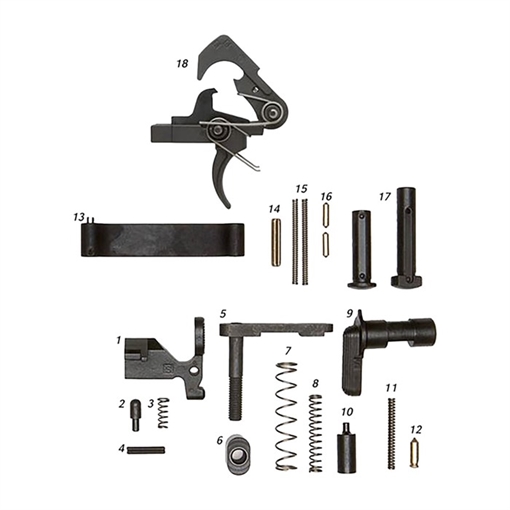 Picture of Alg Defense AR-15 LOWER PARTS KIT W/ QMS TRIGGER 16-001