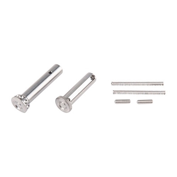 Picture of Battle Arms Development Enhanced Pin Set Kit, For AR Rifles, Includes BAD-ETP-TI, BAD-EPP-TI, 2 KNS Detents, and 2 Springs, Titanium Finish BAD-EPS-TI