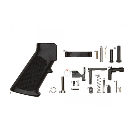 Picture of Geissele Automatics Lower Parts Kit, Standard with Grip, For AR-15, Does Not Include Fire Control Group 05-987