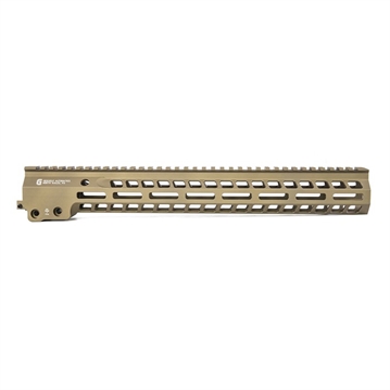 Picture of Geissele Automatics MK14, Super Modular Rail, Handguard, 15", M-LOK, Barrel Nut Wrench Sold Separately (GEI-02-243), Gas Block Not Included, Desert Dirt Color, Product Finishes, Shade Variations and Other Imperfections Are Normal Due to the Manufacturing Process 05-575S