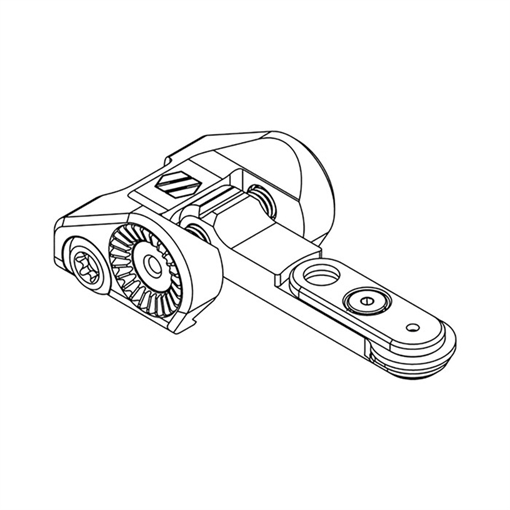 Picture of Scalarworks AR-15 PEAK/02 FOLDING IRON REAR SIGHT 1.93'' HEIGHT SW2120