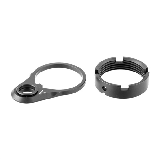 Picture of V Seven Weapon Systems AR-15 QD ENDPLATE & CASTLE NUT COMBO TI BLK COMBO-TI-BLK