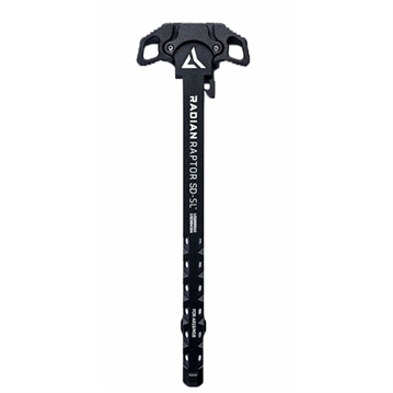 Picture of Radian Weapons Raptor SD-SL Ambi Charging Handle, Black, Slim Line Handles, Gas Ported Shaft, Fits Mil-Spec AR-15/M16 Platform R0278