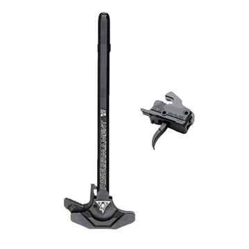 Picture of Rise Armament RAVE 140 TRIGGER CURVED & EXTENDED LATCH CHARGING HANDLE T017-212-BLK