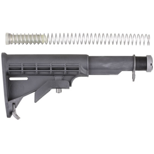 Picture of Brownells AR-15 STOCK ASSEMBLY COLLAPSIBLE COMMERCIAL BLACK NONE