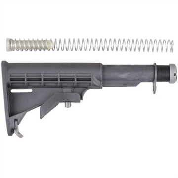 Picture of Brownells AR-15 STOCK ASSEMBLY COLLAPSIBLE COMMERCIAL BLACK NONE
