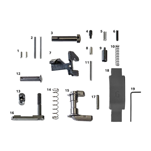Picture of Geissele Automatics AR-15 SUPER DUTY LOWER PARTS KIT BLACK 05-428B