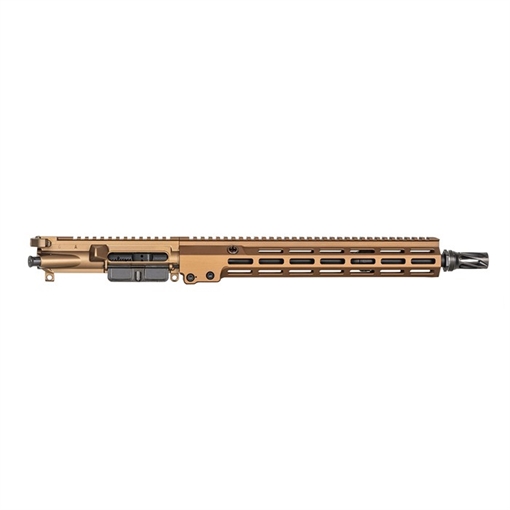Picture of Geissele Automatics Super Duty MOD1, Complete Upper Receiver, 556NATO, 14.5" Pinned (16" OAL) Barrel, M-LOK Free Float Handguard, Geissele Airborne Charging Handle, Nanoweapon Reliability Enhanced Bolt Carrier Group, Fits AR-15, Anodized Finish, Desert Dirt Color 08-547S