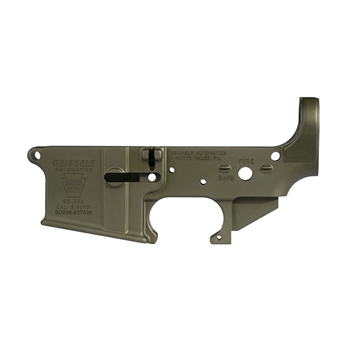 Picture of Geissele Automatics AR-15 STRIPPED SUPER DUTY LOWER RECEIVER OD GREEN 02-1296-SD-ODG