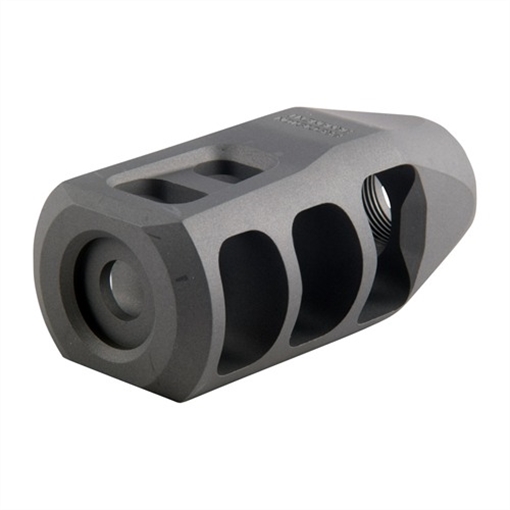 Picture of Precision Armament M11 MUZZLE BRAKE 30 CALIBER 5/8-24 SS SILVER A04007