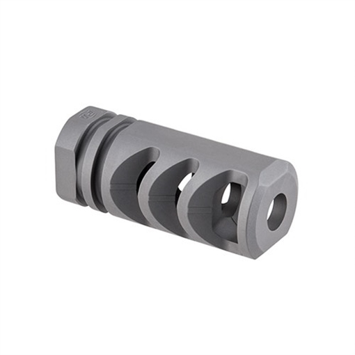 Picture of Precision Armament M4-72 SEVERE-DUTY BRAKE 30 CALIBER 5/8-24 SS SILVER A04021