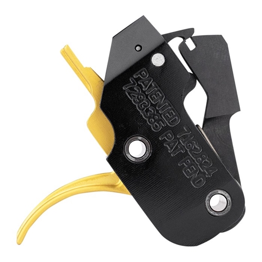 Picture of American Trigger Corporation AR .308 GOLD TRIGGER CURVED FIXED 7.62MM SRGOLD-FXD