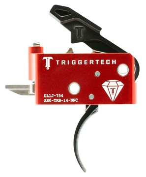 Picture of TRIGGER TECH AR15 BLK AR DIAMOND CURVED BLK/RED 2 STAGE TRIGGER 1.5 TO 4 LB AR0-TRB-14-NNC