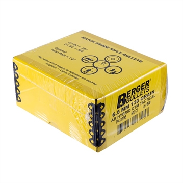 Picture of Berger Match Grade Tactical Bullets 6.5mm .264" 130 gr AR HYBRID OTM TACTICAL 500/ct 60-26795