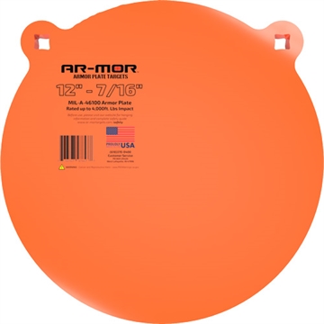 Picture of AR-MOR 12" MIL41600 STEEL GONG 7/16" THICK STEEL ORANGE ROUND 12TGTM437