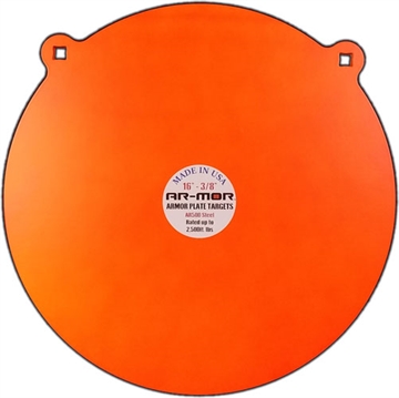 Picture of AR-MOR 16" AR500 STEEL GONG 3/8" THICK STEEL ORANGE ROUND 16TGT375