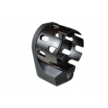 Picture of Strike Industries AR RECEIVER ENHANCED CASTLE NUT WITH EXT QD ENDPLATE BLACK SI-AR-ECN&EEP-BK
