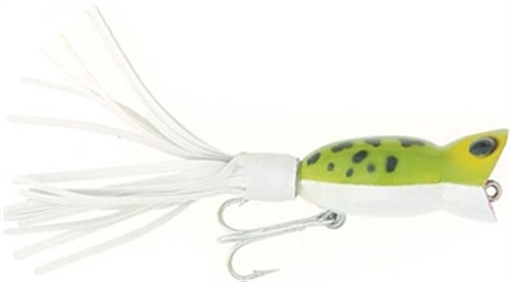Picture of ARBOGAST HULA POPPER 2" 3/8-FROG/WHT BELLY G760-6