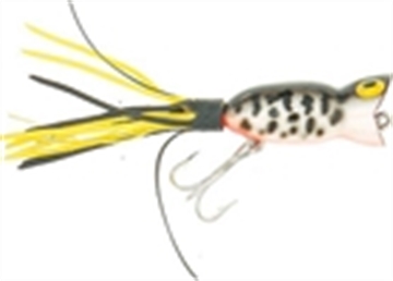 Picture of ARBOGAST HULA POPPER 2" 3/8-FROG/ YEL BELLY G760-07