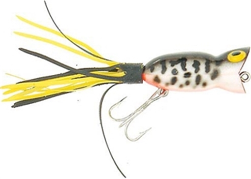 Picture of ARBOGAST HULA POPPER 2.25" 5/8-FROG/WHT BELLY G750-6