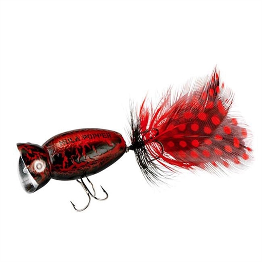 Picture of ARBOGAST HULA POPPER 2.0 2" BLK DEATH G761-535