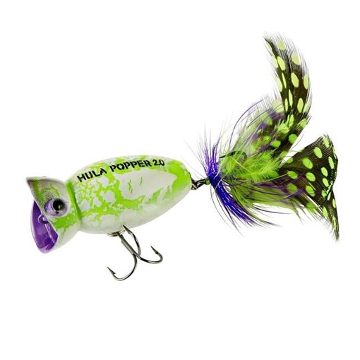 Picture of ARBOGAST HULA POPPER 2.0 2" WHITE ZOMBIE G761-536