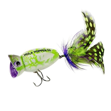 Picture of ARBOGAST HULA POPPER 2.0 2" WHITE ZOMBIE G761-536