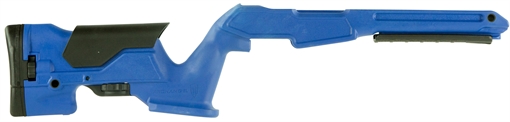 Picture of Archangel Precision Stock Bullseye Blue Synthetic Fixed with Adjustable Cheek Riser for Ruger 10/22 Ambidextrous Hand AAP1022BB