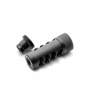 Picture of Area 419 Hellfire Match Self Timing Muzzle Brake 6.5mm 5/8-24 Black Nitride 419HFMAT-6.5-5824