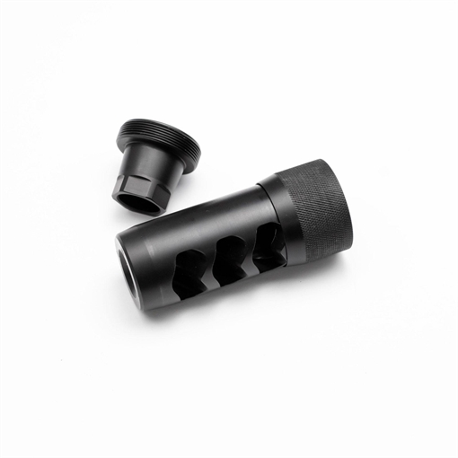 Picture of Area 419 Hellfire Self Timing Muzzle Brake 338 Black Nitride 5/8-24 419HF-BN-338-5824