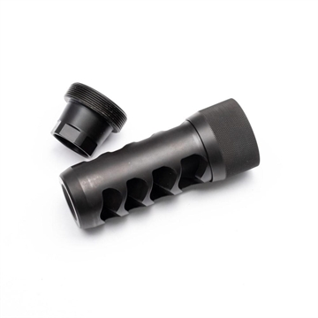 Picture of Area 419 Sidewinder Magnum Self Timing Muzzle Brake 357 cal Black Nitride 3/4-24 419-SW-375-BN-3424