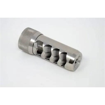 Picture of Area 419 Sidewinder Magnum Self Timing Muzzle Brake 6.5mm Raw Stainless 5/8-24 419-SW-6.5-SS-5824