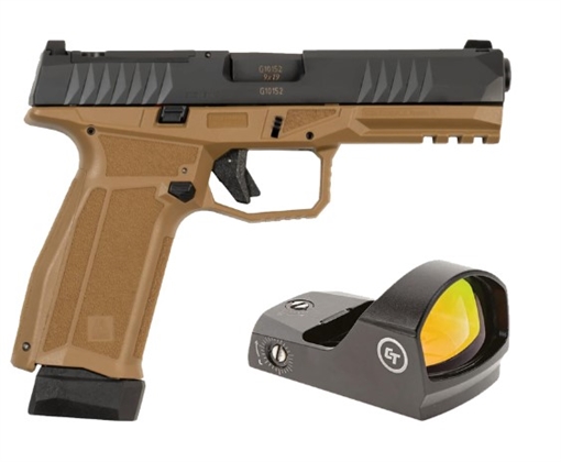 Picture of AREX DELTA L OR 9MM 1X17RD 1X19RD AMBI MAG AND SLIDE RELEASE 5X OPTICS PLATES FDE WITH CRIMSON TRACE RED DOT 197892019507