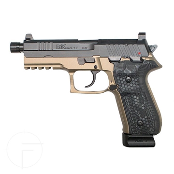 Picture of Arex Rex Zero 1 Tactical Flat Dark Earth 9mm Semi-Automatic 20 Round Pistol REXZERO1T-03B