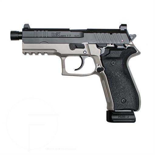 Picture of Arex Rex Zero 1 Tactical Grey 9mm Semi-Automatic 20 Round Pistol REXZERO1T-13