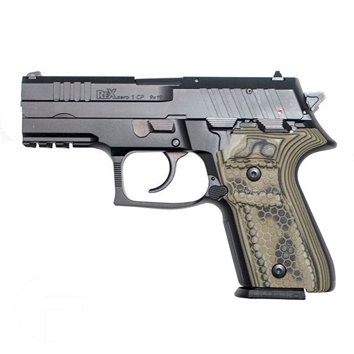 Picture of Arex Rex Zero 1CP-01G 9mm Green Semi-Automatic 15 Round Pistol REXZERO1CP-01G