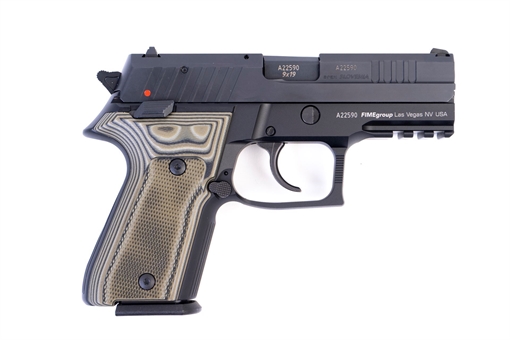 Picture of Arex Rex Zero 1CP-01G1 9mm Green with Hogue Checkered Green Grips Semi-Automatic 15 Round Pistol REXZERO1CP-01G1