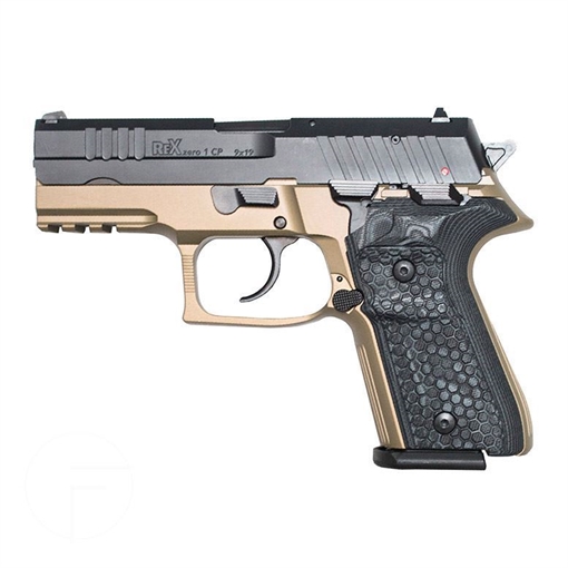 Picture of Arex Rex Zero 1CP-03B 9mm Flat Dark Earth Semi-Automatic 15 Round Pistol REXZERO1CP-03B