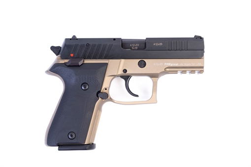 Picture of Arex Rex Zero 1CP-05B1 Flat Dark Earth with Hogue Black Grips 9mm Semi-Automatic 10 Round Pistol REXZERO1CP-05B1