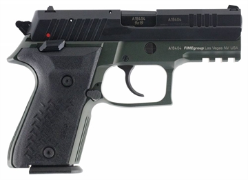 Picture of AREX ZERO 1 COMPACT HGA 9MM 3.85IN BBL SA/DA OD GREEN ALUMINUM FRAME BLACK SLIDE 2-15RD MAGS REXZERO1CPOD REXZERO1CP-07