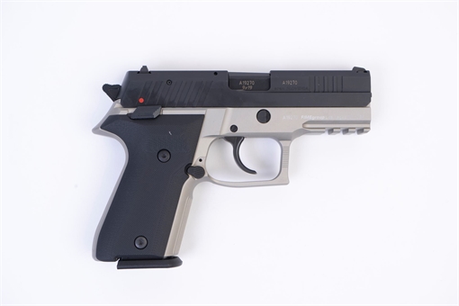 Picture of Arex Rex Zero 1CP-13B1 Grey with Hogue Black Grips 9mm Semi-Automatic 15 Round Pistol Rex Alpha