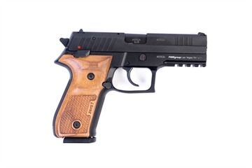 Picture of Arex Rex Zero 1S-01W Black with Oak Wood Grips 9mm 17 Round Pistol REXZERO1S-01W