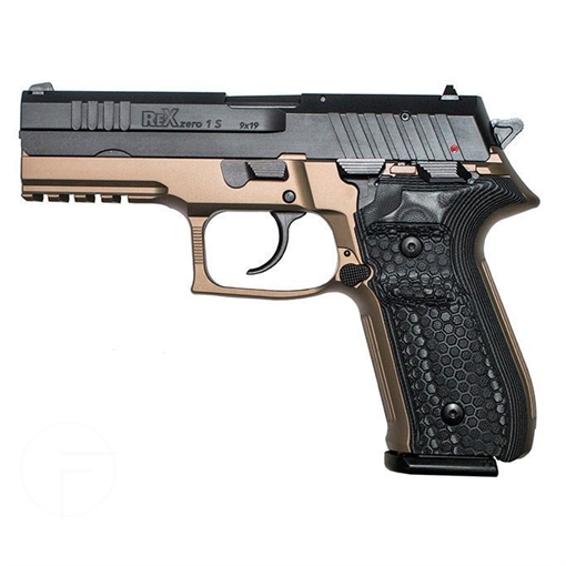 Picture of Arex Rex Zero 1S-03B Flat Dark Earth 9mm Semi-Automatic 17 Round Pistol REXZERO1S-03B