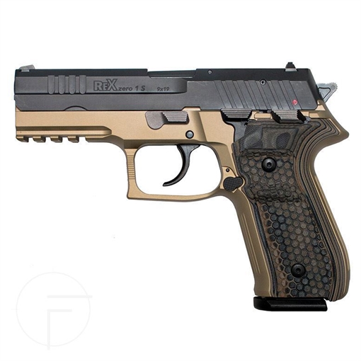 Picture of Arex Rex Zero 1S-03D Flat Dark Earth 9mm Semi-Automatic 17 Round Pistol REXZERO1S-03D