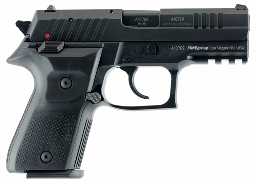 Picture of AREX ZERO 1 COMPACT HGA 9MM 3.85IN BBL SA/DA BLACK ALUMINUM FRAME BLACK SLIDE 2-15RD MAGS REXZERO1CP01