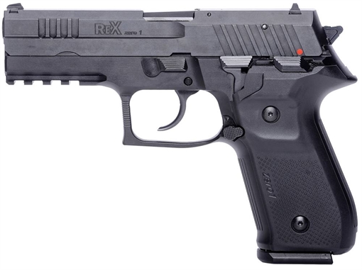 Picture of AREX ZERO 1 STANDARD HGA 9MM 4.25IN BBL SA/DA BLACK ALUMINUM FRAME BLACK SLIDE 2-17RD MAGS REXZERO1S01