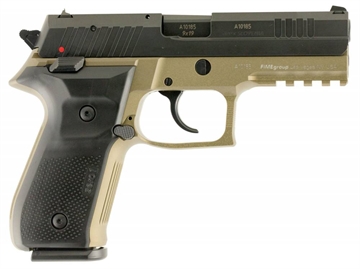 Picture of AREX ZERO 1 STANDARD HGA 9MM 4.25IN BBL SA/DA FDE ALUMINUM FRAME BLACK SLIDE 2-17RD MAGS REXZERO1SFDE