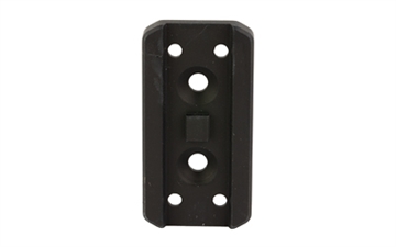 Picture of Arisaka Defense Optic Plate, Anodized Finish, Black, Fits Arisaka Offset Optic Mount, For Aimpoint Micro T1/T2/H1/H2, SIG Romeo 4, 5 (not 5X), Holosun HS403 (not A), HS503, HS515, HS530, Vortex Crossfire OOM-P5