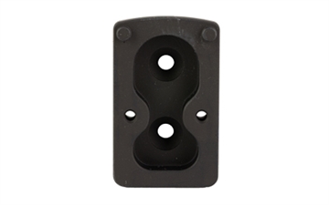 Picture of Arisaka Defense Optic Plate, Tall Height, Anodized Finish, Black, Fits Arisaka Offset Optic Mount, For Trijicon RMR, SRO, Holosun 407C, 507C, 508T, Swampfox Kingslayer, Liberty, Justice OOM-P8
