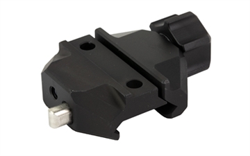 Picture of Arisaka Defense Rail Slider, Bipod Mount, ARMS 17S Pattern, Fits Picatinny, Anodized Finish, Black RS-BASE